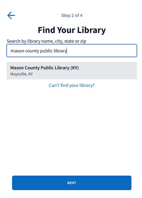 search for library