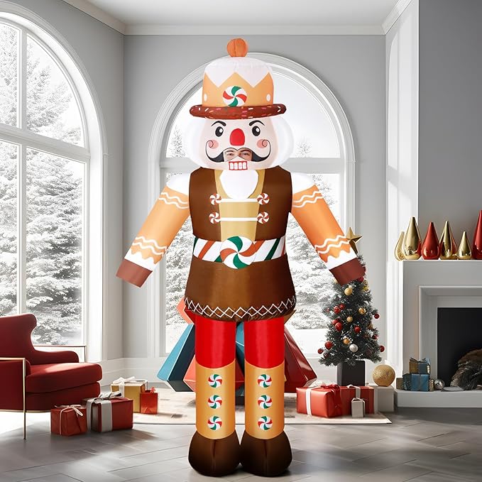 brown nutcracker inflatable costume