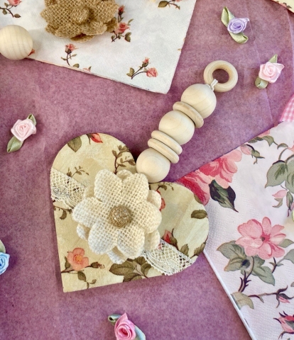 Wood Heart Decoration