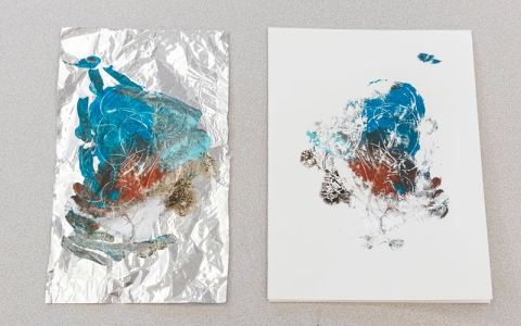 Aluminum Foil Monoprint