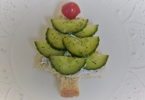 Christmas Tree Sandwich 