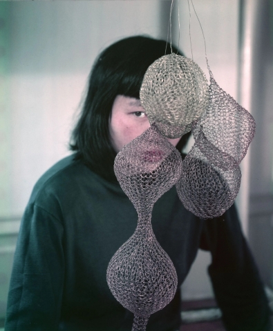 Ruth Asawa and her Sculpture
