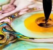 Suminagashi Paper Marbling