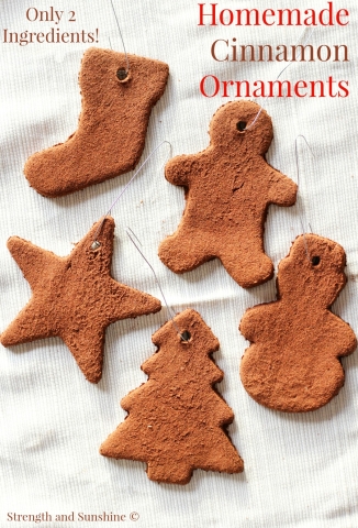 Homemade Cinnamon Ornaments 