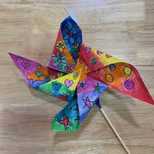 Join us for a bright and breezy Spring Studio Art session. You'll design and build your own colorful pinwheel. Just bring your creativity and watch your masterpiece spin to life in the wind!  All supplies provided plus a snack.  No Registration Required