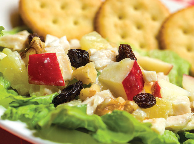 Crunchy Fruit and Chicken Salad 