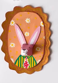 Reuse Egg Carton Rabbit Portrait craft